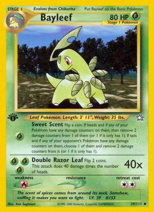 Bayleef, First Edition Normal