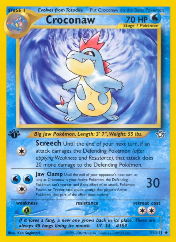 Croconaw, First Edition Normal