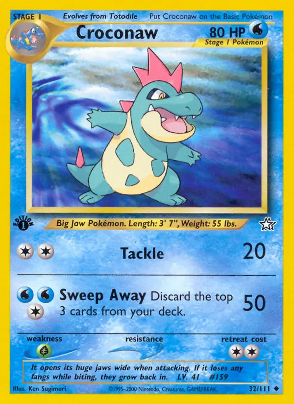 Croconaw, First Edition Normal