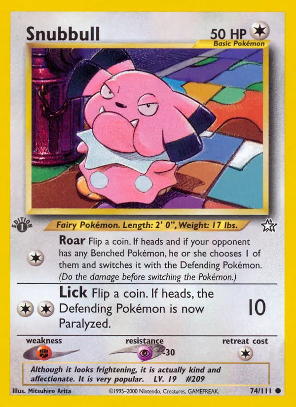 Snubbull, First Edition Normal
