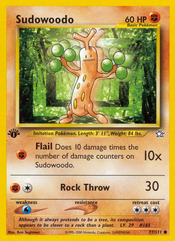 Sudowoodo, First Edition Normal