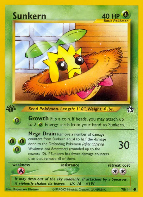 Sunkern, First Edition Normal