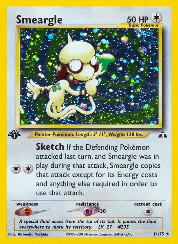 Smeargle, First Edition Holo