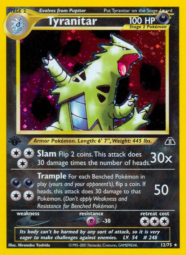 Tyranitar, First Edition Holo