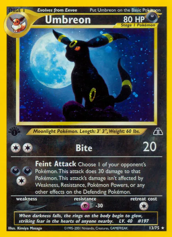 Umbreon, First Edition Holo