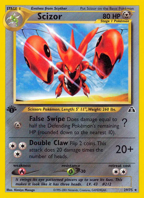 Scizor, First Edition Normal