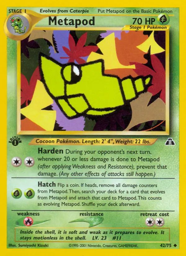 Metapod, First Edition Normal