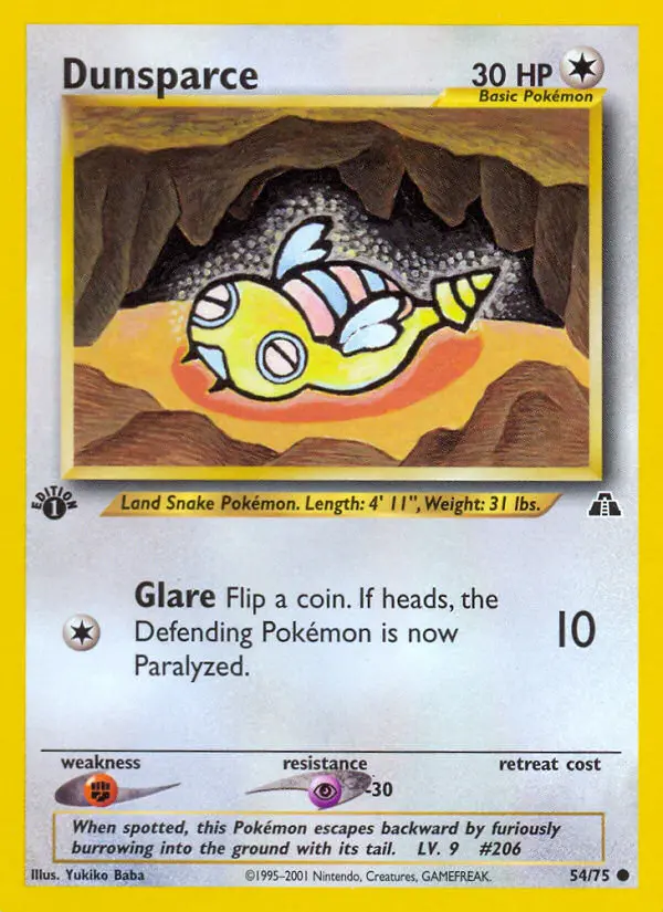Dunsparce, First Edition Normal