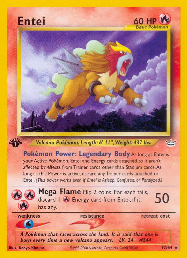 Entei, First Edition Normal