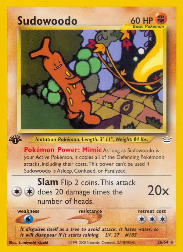 Sudowoodo, First Edition Normal