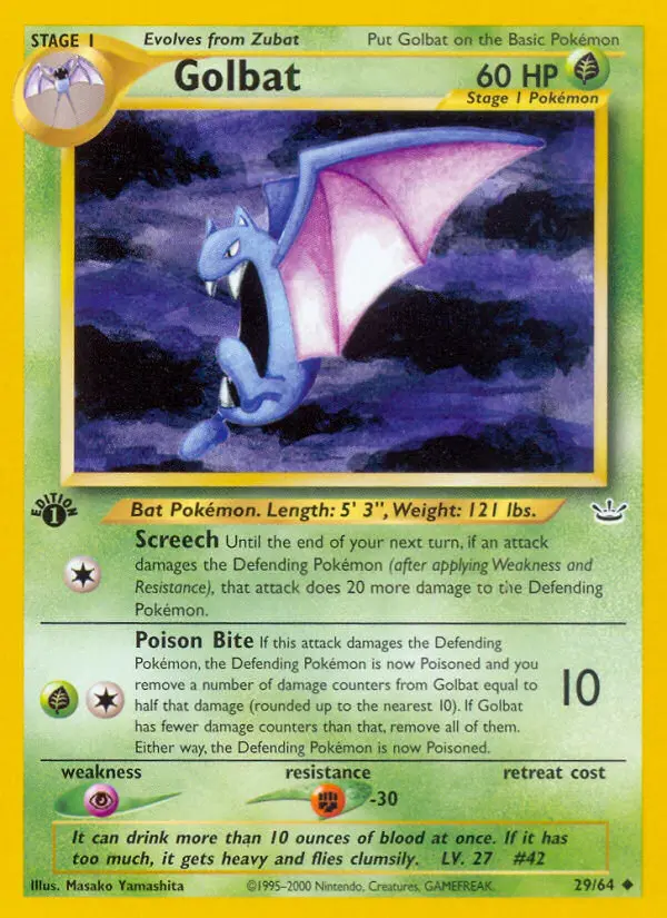 Golbat, First Edition Normal