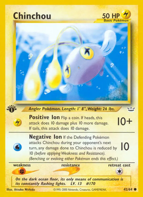 Chinchou, First Edition Normal