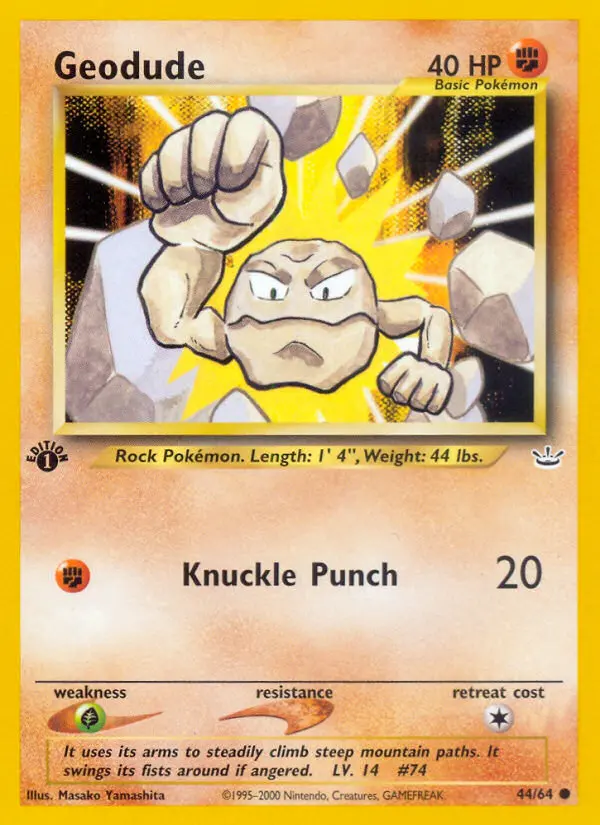 Geodude, First Edition Normal