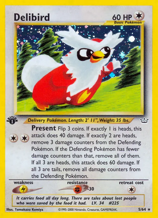 Delibird, First Edition Holo