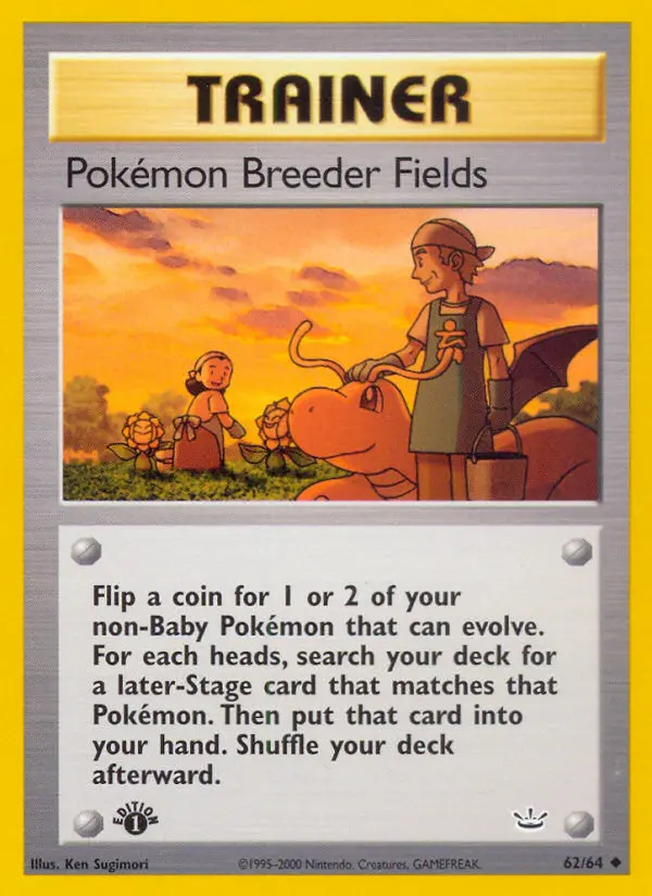 Pokémon Breeder Fields, First Edition Normal