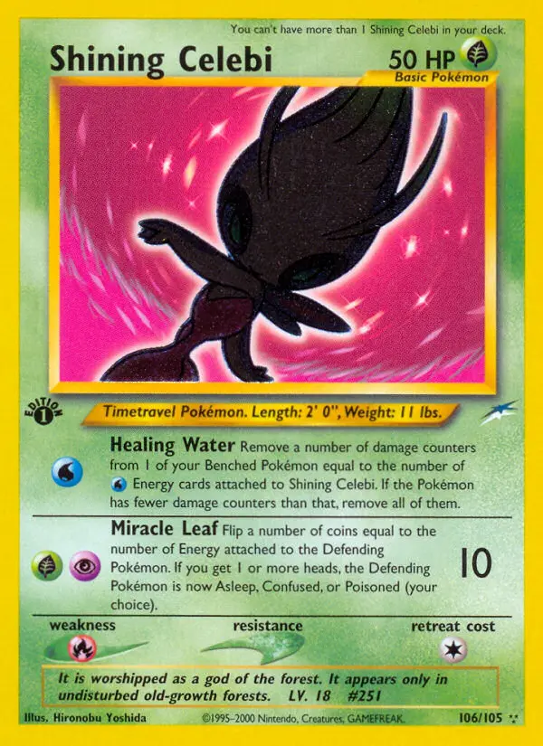 Shining Celebi, First Edition Normal