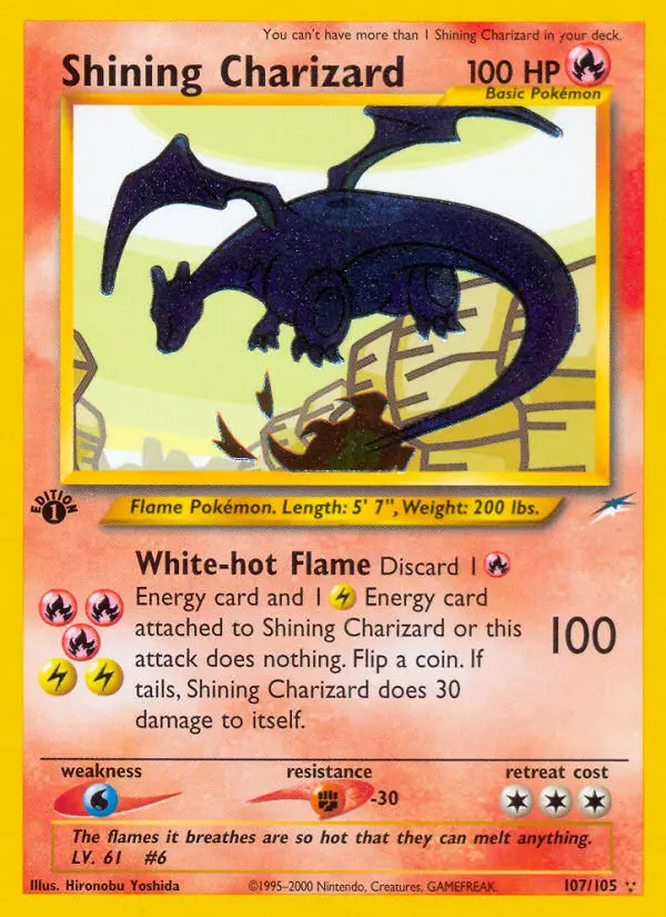 Shining Charizard, First Edition Normal