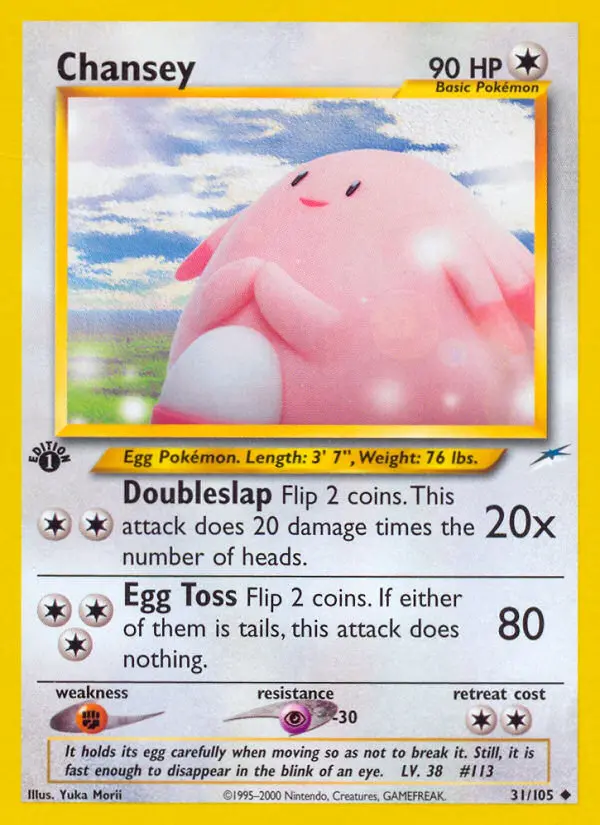 Chansey, First Edition Normal