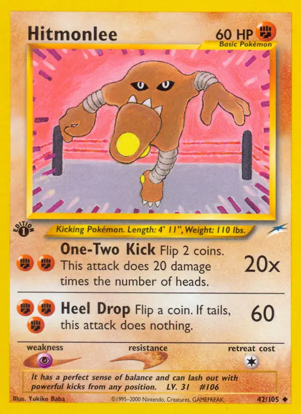 Hitmonlee, First Edition Normal