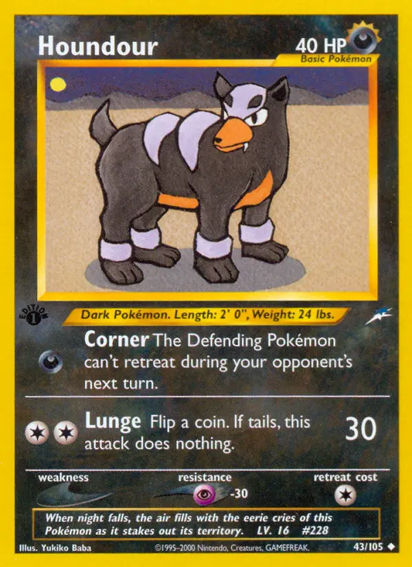 Houndour, First Edition Normal