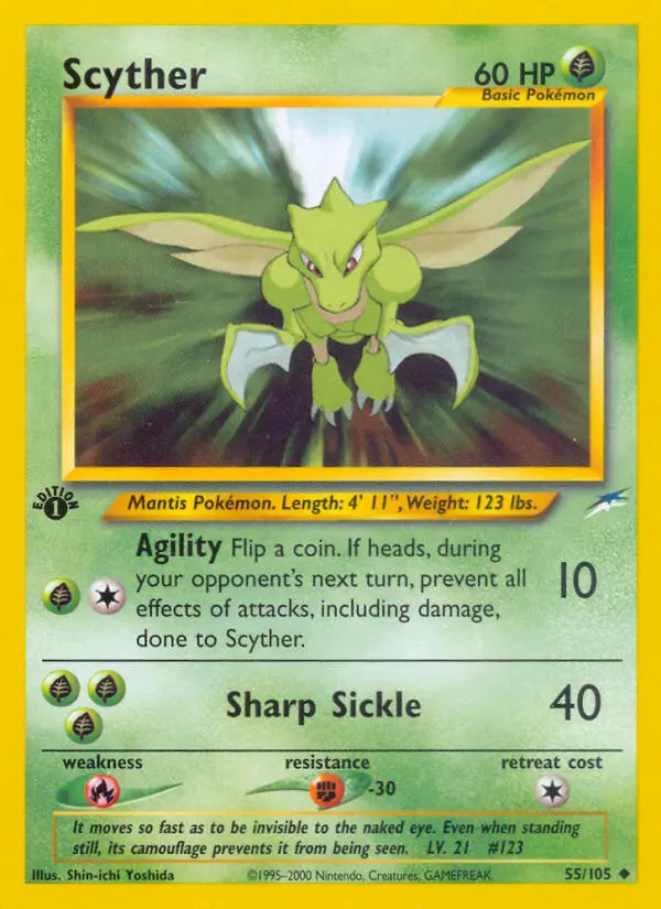 Scyther, First Edition Normal