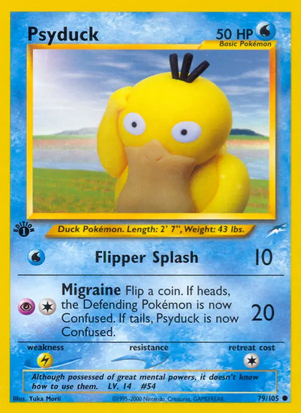 Psyduck, First Edition Normal
