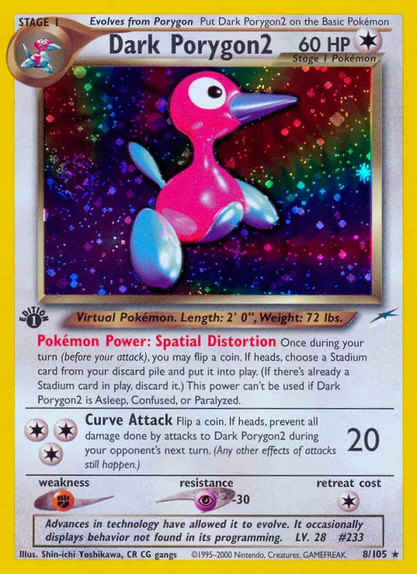 Dark Porygon2, First Edition Holo