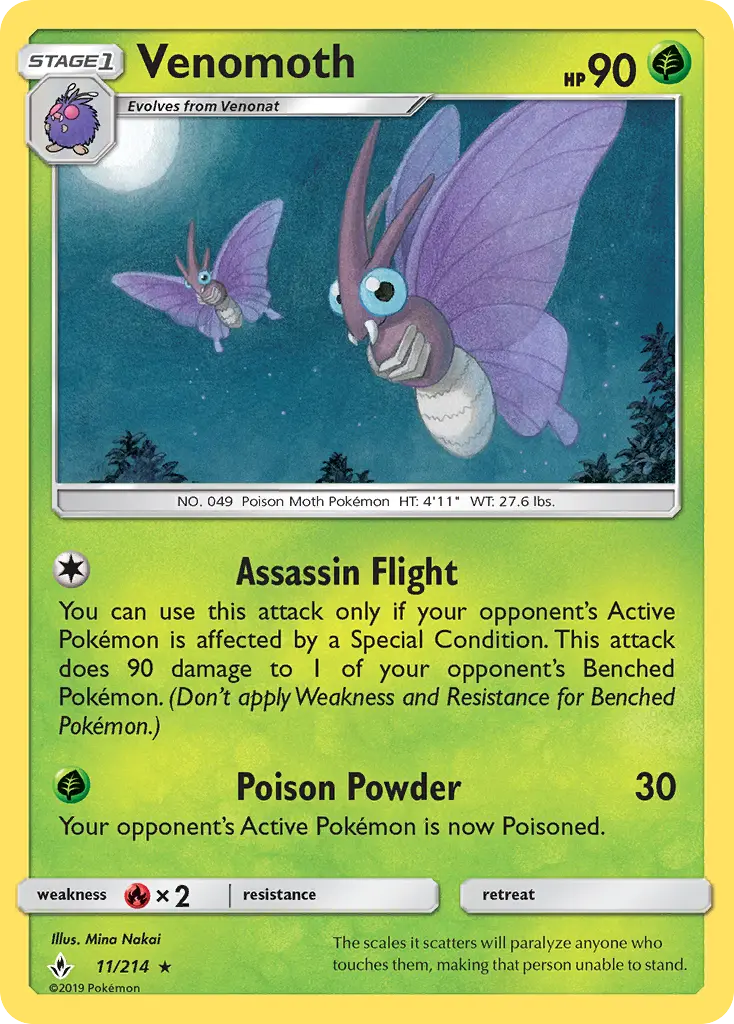 Venomoth, Normal