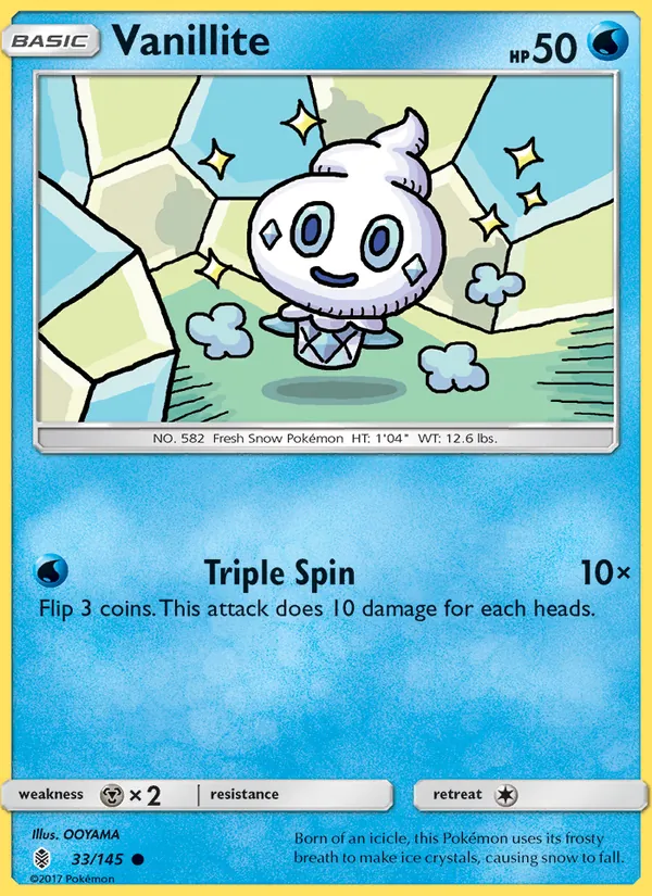 Vanillite, Normal