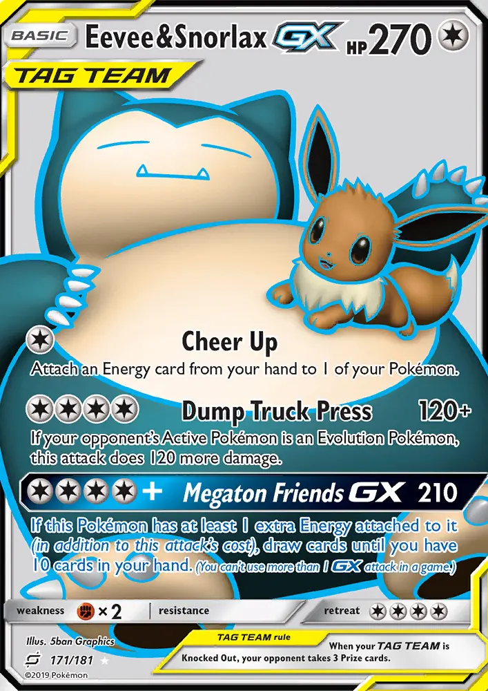 Eevee & Snorlax GX
