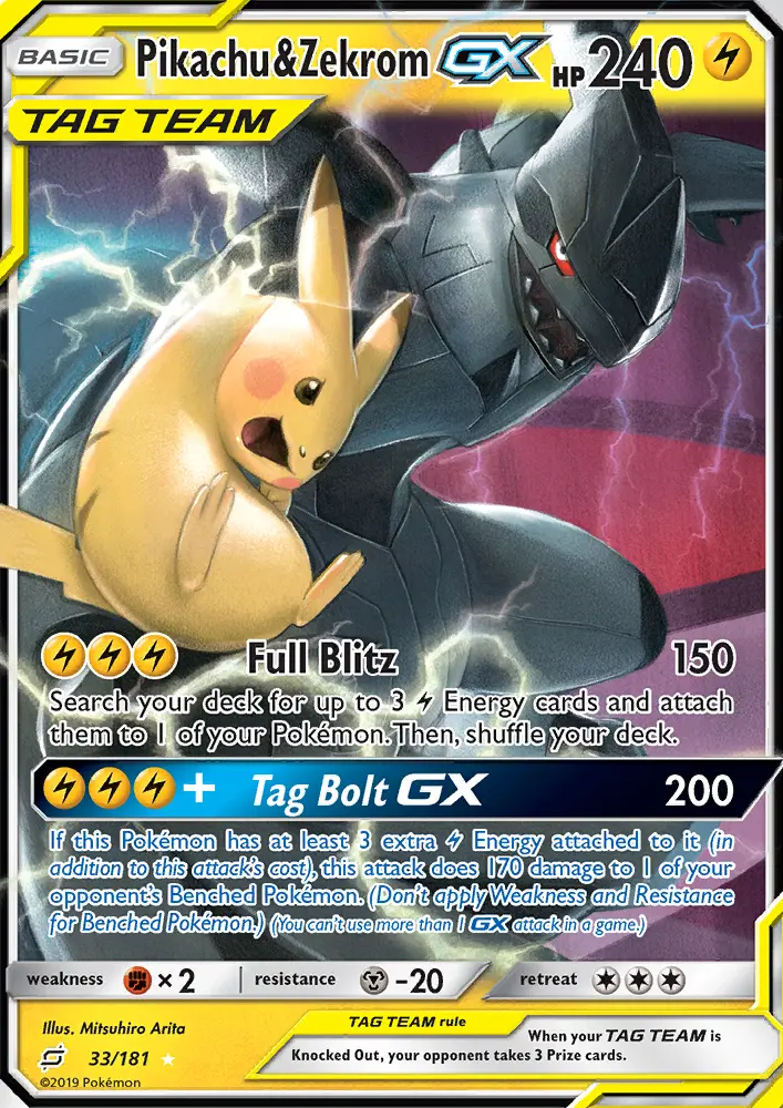 Pikachu & Zekrom GX