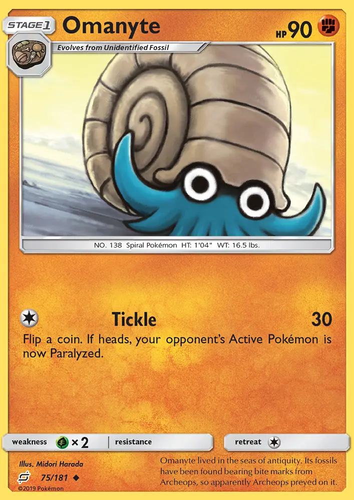 Omanyte, Normal