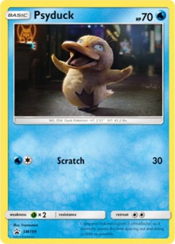 Psyduck, Holo · Detective Pikachu Stamped