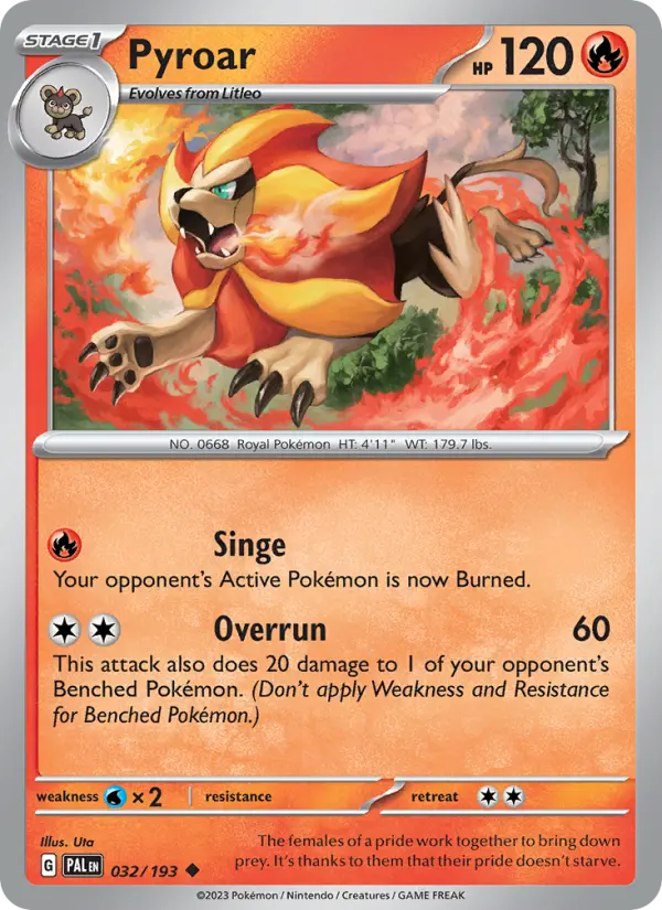 Pyroar, Normal