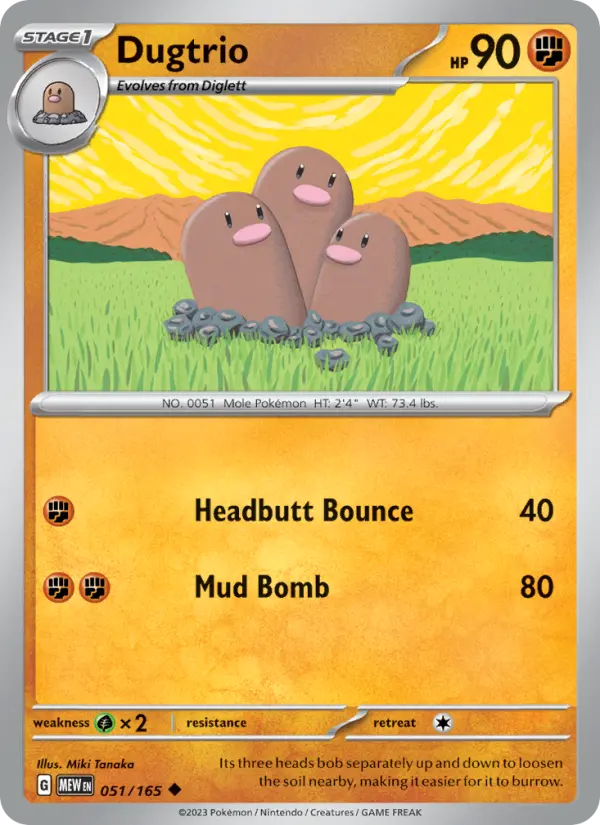 Dugtrio, Normal