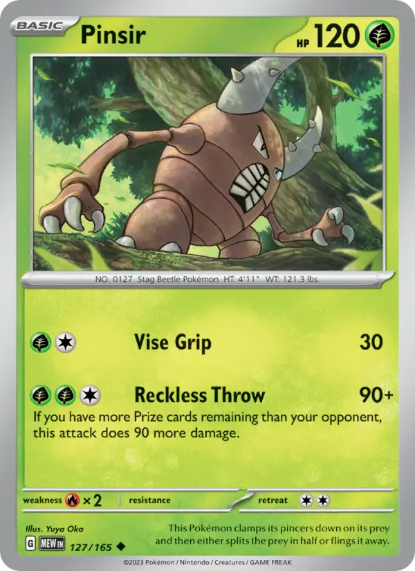 Pinsir, Normal