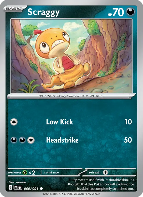 Scraggy, Normal