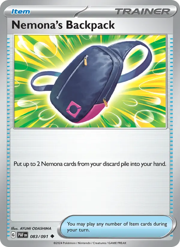 Nemona's Backpack, Normal