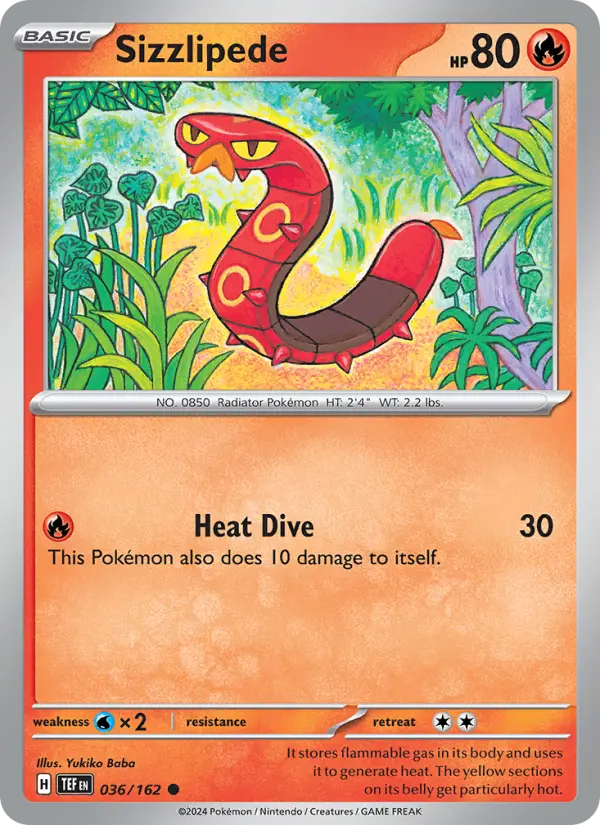 Sizzlipede, Normal