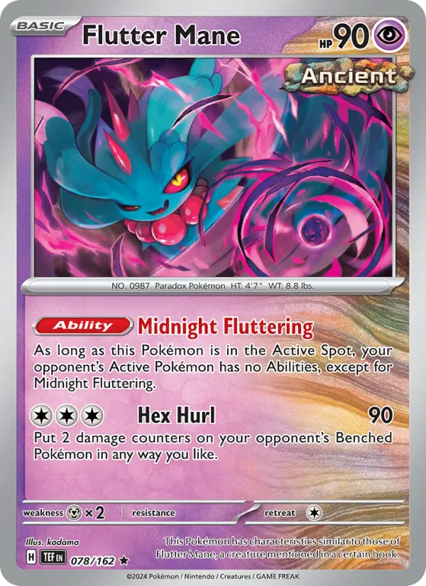Flutter Mane, Normal