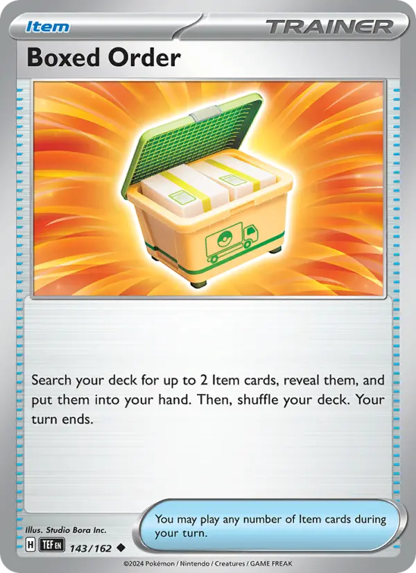 Boxed Order, Normal