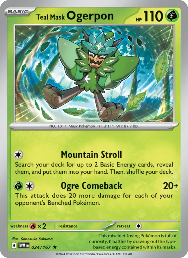 Teal Mask Ogerpon, Holo
