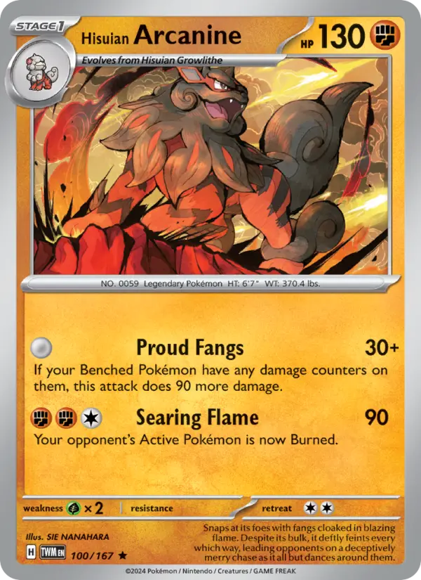 Hisuian Arcanine, Normal