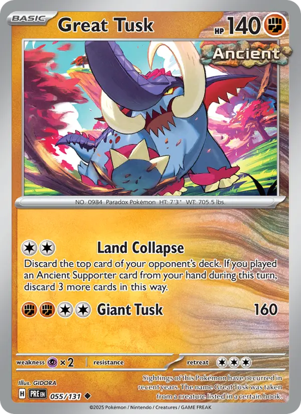Great Tusk, Normal