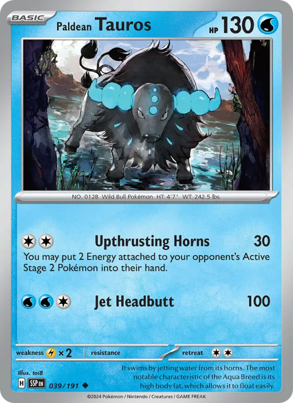 Paldean Tauros, Normal