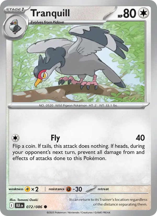 Tranquill, Normal