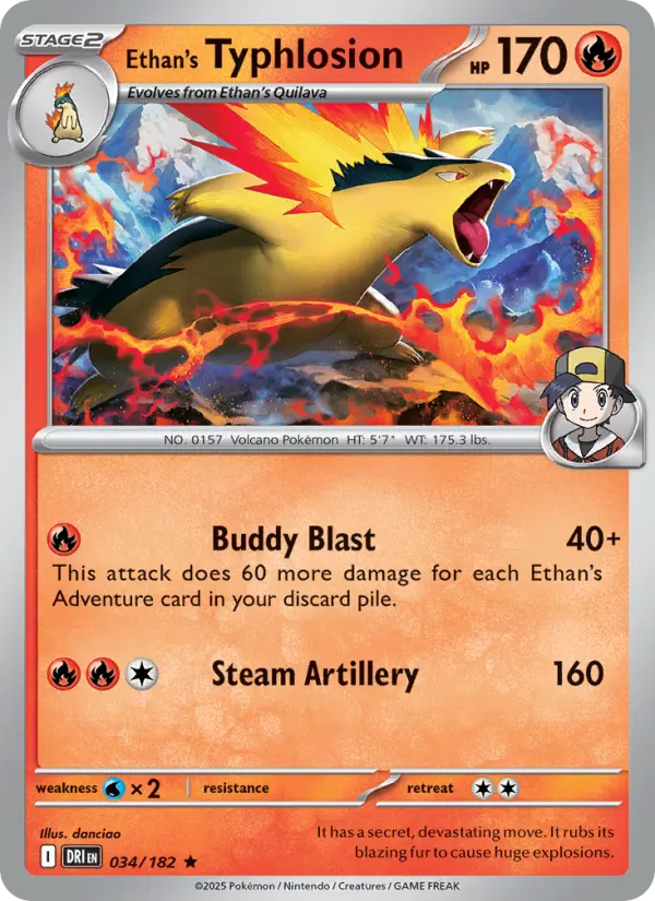 Ethan's Typhlosion, Normal