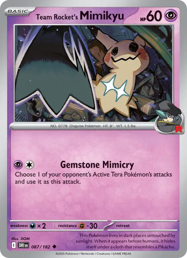 Team Rocket's Mimikyu, Normal