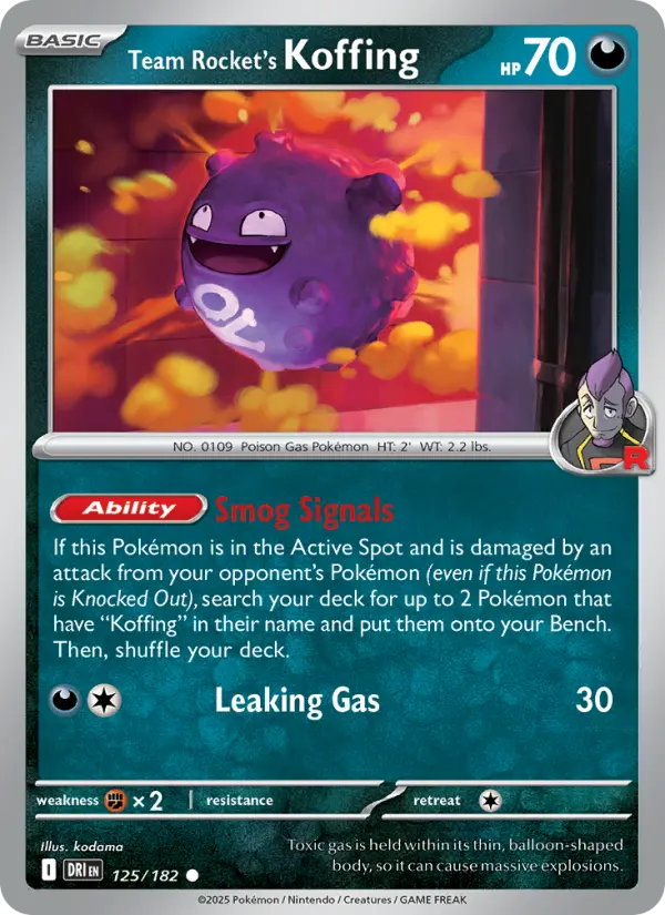 Team Rocket's Koffing, Normal