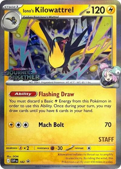 Iono's Kilowattrel, Holo